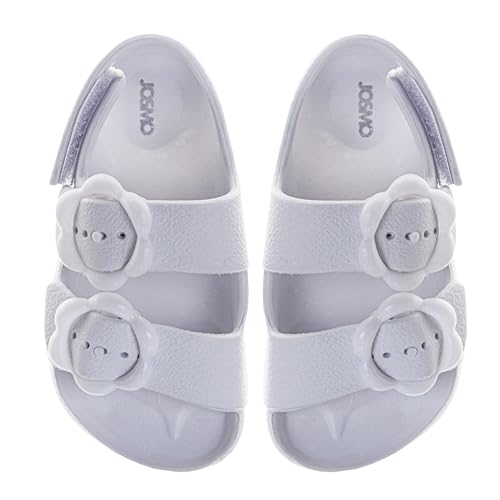 Image of Josmo Kids Double Buckle Sandals Boys Girls Adjustable Back Strap Summer Beach Pool Sandal (Size 5-10 Toddler)