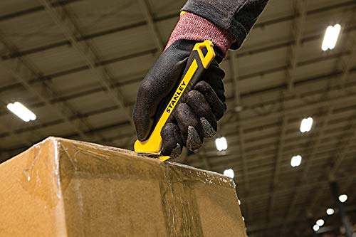 Stanley Folienschneider Komfort STHT10356-0 (mit gummiertem Griff, 165 mm Länge, verdeckt liegende Klinge, mit Halteröse), 1 Stück