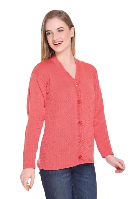 Mohan Traders' Winter Soft Knit Solid Full Sleeves Button Down Woolen Pullover for Women_MHN_Solid_132-picture-38