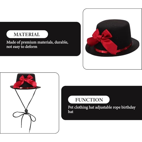 Sombrero ajustable decorativo para perros y gatos miniatura 7