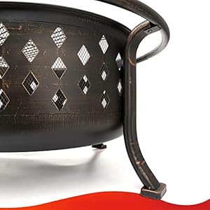 Singlyfire36inchfirepitsforoutsidelargeoutdoorwoodburningcrossweavefirepitheavydutysteelbronzebonfirepitforpatiobackyardgardenwithbbqgratesparkscreenloggratepoker Urban Country Home Decor Singlyfire 36 inch fire pits for outside large outdoor wood burning crossweave firepit heavy duty steel bronze bonfire pit for patio backyard garden with bbq gratespark screenlog gratepoker urban country home decor