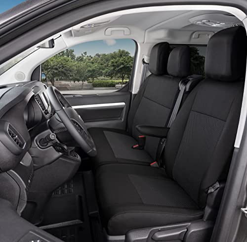 Accesorionline Fundas de Asiento para VIVARO C Desde 2019- 2-9plazas -100% A Medida (Delanteras 1+2) Cover