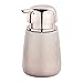 WENKO Distributeur de savon Glimma rosé - Distributeur de savon liquide Capacité: 0.33 l, Céramique, 9.5 x 15 x 8.5 cm, Rose