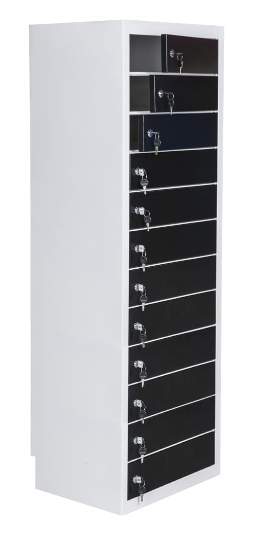 Vivol Chargelock Armoire avec fonction de chargement - Ordinateur portable ou tablette - Casier (12 casiers)