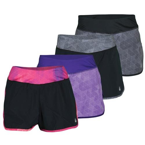 SOLFIRE Womens Peak Athletic Compression Shorts, Black, Small