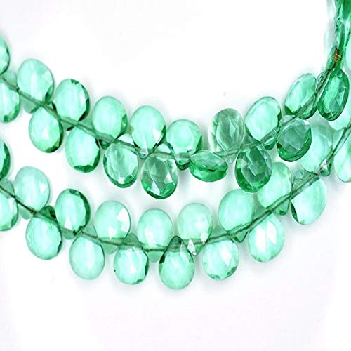 Perles fluorite verte 6mm coeur LKBEADS pour créer vos bijoux d'été fait main