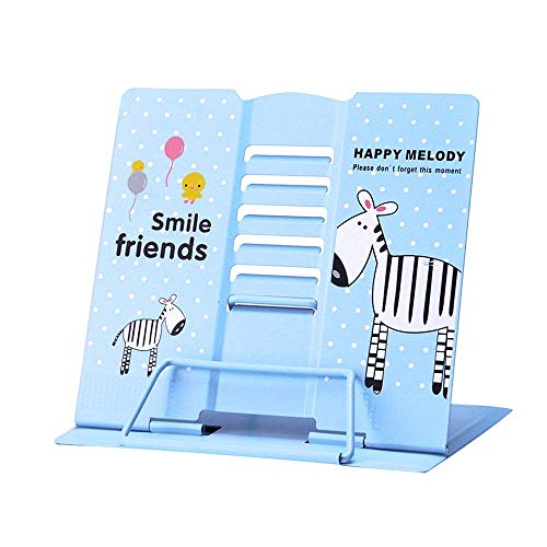 Amycute Atril de Lectura niños, Soporte de Libros Portátil Ajustable Atril para Libros Bookrest Atril de Estudio para Libros, Cuadernos y Folios