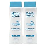 White Rain Moisturizing Shampoo - Ocean Mist Scent, Pack of 2 (15 fl oz Each), Hydrating Shampoo for Men & Women, Paraben-Free & Cruelty-Free with White Lily, Green Tea & Rice Protein