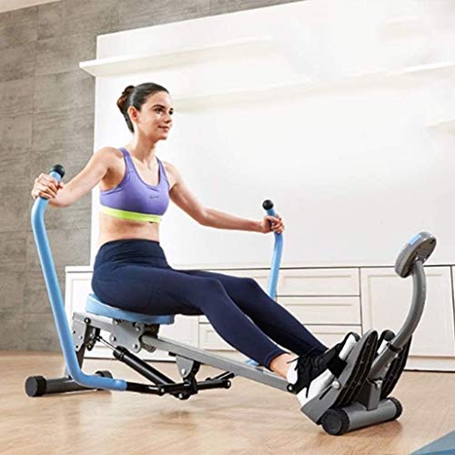 Image of Rowing Machines, Rowing Machine,Double Handle Rowing Machine,Household Folding Hydraulic Rowing Trainer,Silent Small Sports Fitness Equipment,1386050cm