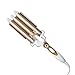 Produktbild Zerotwo Lockenstab 3 Dreifache Welleneisen 3 Fässer Lockenwickler Wellenstyler Turmalin Keramik Haar Styling Werkzeug für Lange/kurze Haare, für Salons, Termine, Partys, Hochzeiten, Reisen (20MM)