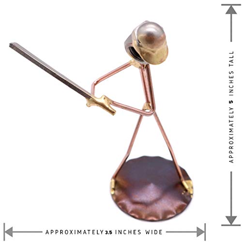 Baseball Collectible Handmade Metal Art Figurine, Desk Accessories, Trophy, Boss Gift, Office Décor, Business Professional, Sports #TOP5