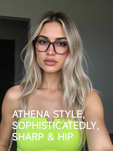 Image of Oversized Square Blue Light Glasses for Woman Men fashion Reduce Eyestrain Protection for TV /Computer /Gaming