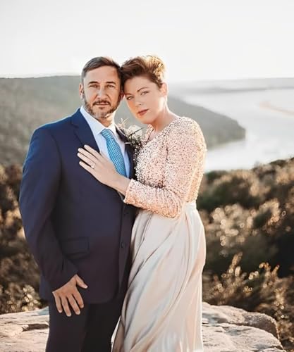 Prom Dresses for Women Sparkly Sequins Long Sleeve Ball Gown Formal Dress with Pockets LW1403