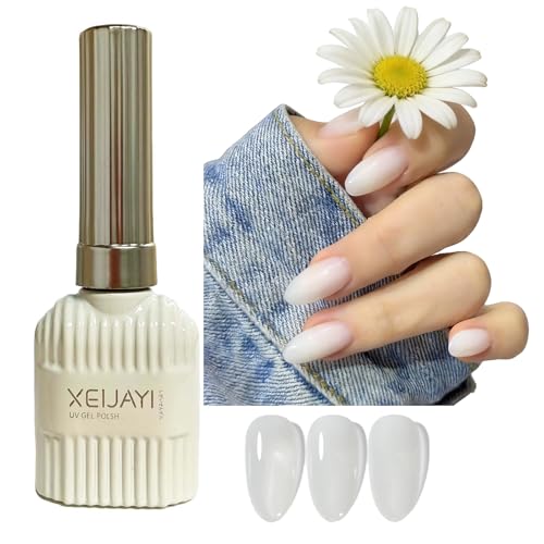 Jelly Milk White Gel Nail Polish 15ML miniatura 1
