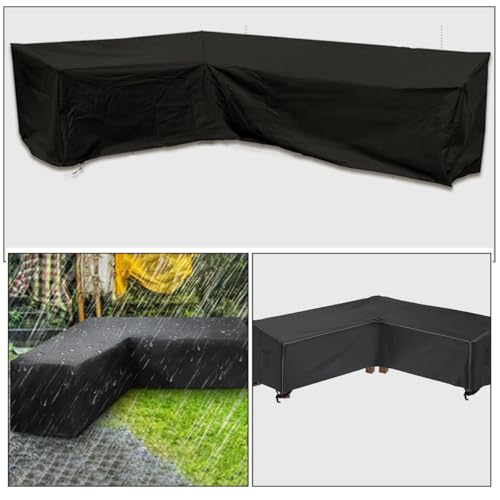 Housse canapé d'angle imperméable et anti-UV, bâche de protection extérieure 215cm