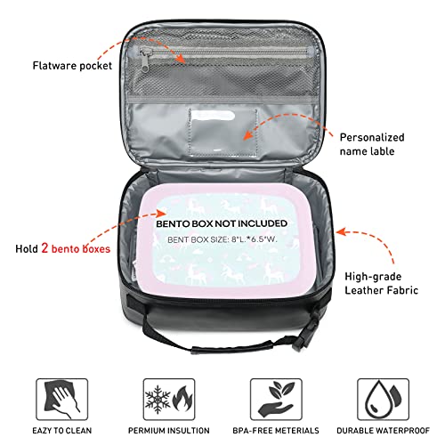 Hairao Game Console Lunch Box, Boy Leather Reusable Lunch Bag, Waterproof Thermal Insulated Kids Lunch Box, Portable Mini Cooler For Boys Girls Kids Toddlers Teens For School Daycare Picnic Camping #TOP2