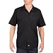 Dickies LS535BK Men's Short Sleeve Industrial Work Shirt, Black