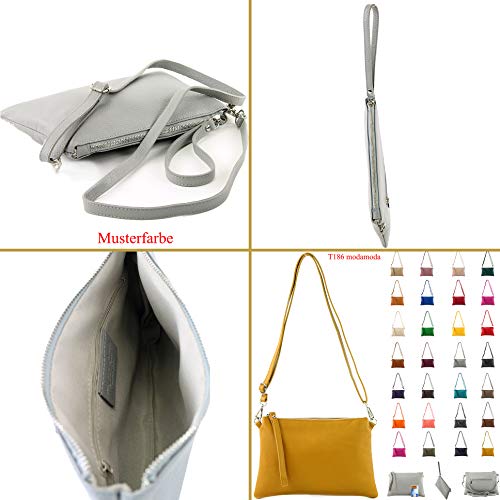 T186 - Italian clutch shoulder bag leather medium3