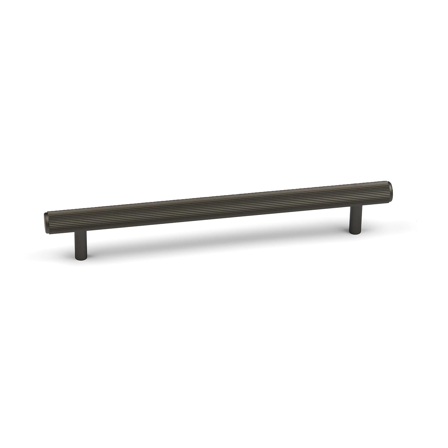 160mm Dark Grey Reeded Grooved Cabinet Bar Handle Cupboard Door Drawer Pull