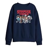 Stranger Things Cartoon Group - Sudadera para niños, Color Negro, 9-11