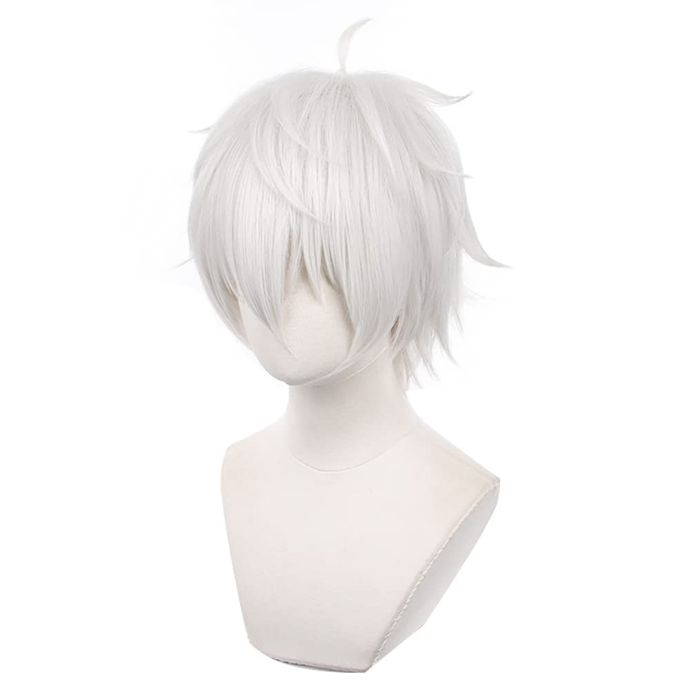 Anime Cosplay Wig for Blue Lock Bachira Meguru Cosplay Wig Short Black Yellow Hair with Free Wig Cap (Seishiro Nagi) - Image 3