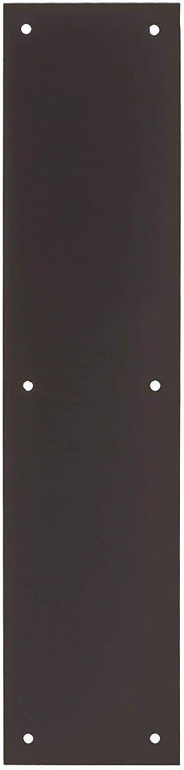 Deltana PP3515U10B 3 1/2-Inch x 15-Inch Solid Brass Push Plate