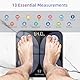 Körperfettwaage Digital mit App – Bluetooth Smart Waage für Körperfett, BMI, Muskelmasse, Protein, BMR, Testsieger, 26x26 cm