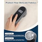 Fabric Shaver Lint Remover for Clothes, Sweater Defuzzer with LED Display - Image 6