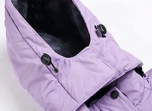Keevoom Kids Purple Coat Size 10,Girls Snowmobile Jacket Waterproof Heavy Weight Winter Coats Warm Thick Ski Jacket Purple thumb #3