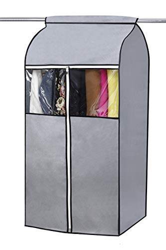 SLEEPING LAMB Garment Bag Organizer Storage with Clear PVC Windows Garment Rack Cover