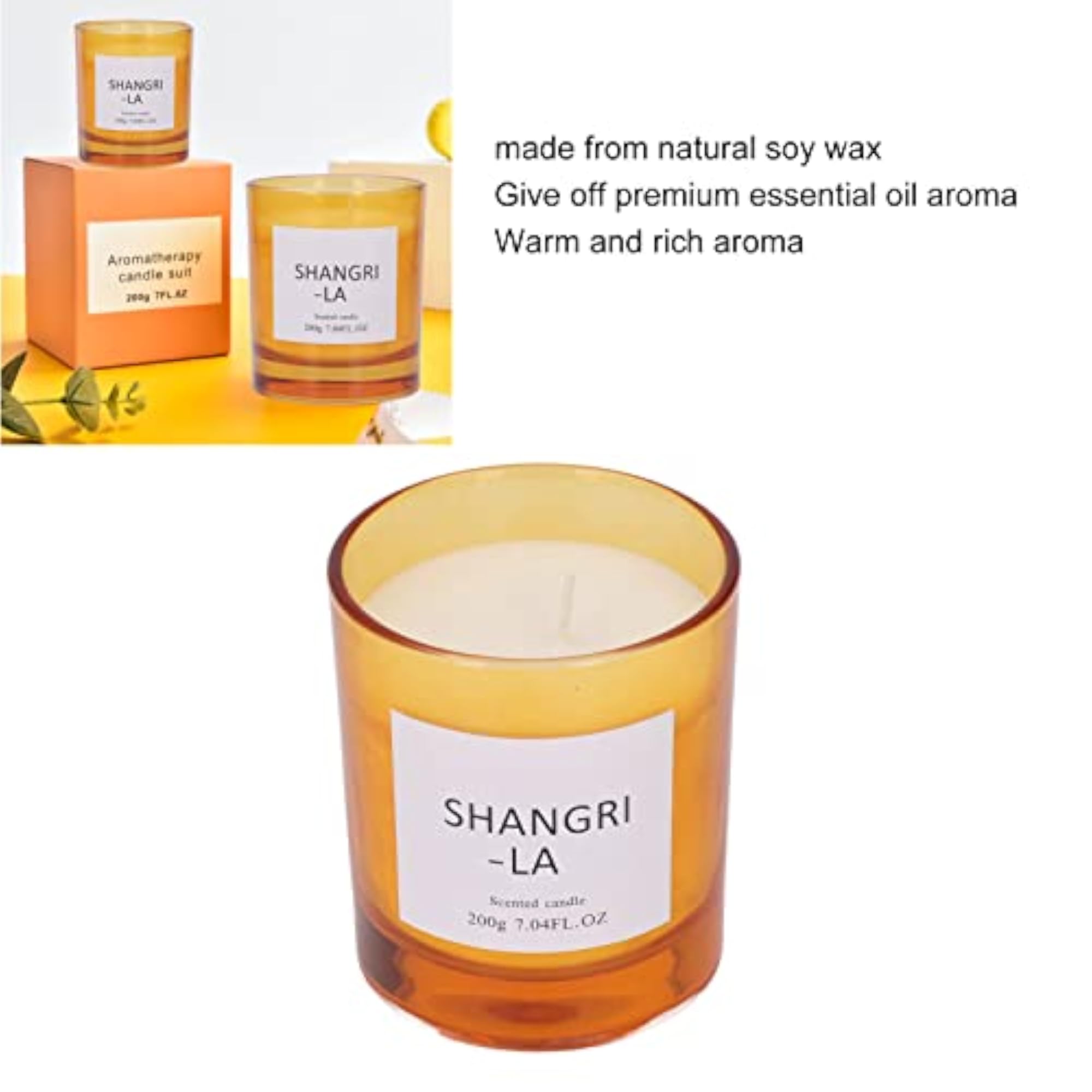 Aromatherapy Candle with Calming Effect for Home, ShangriLa