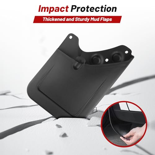 Image of Sunsdrew Mud Flaps for 2024 2025 2026 Toyota Tacoma - No Drilling Required Splash Guards - 4PCS Front & Rear Mud Guards(4th Gen Tacoma Truck Accessories)