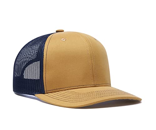 Image of Quanhaigou Trucker Hat - Mesh Snap Back - Unisex Adjustable Baseball Cap - Outdoor Hats for Men Women