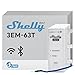 Produktbild Shelly 3EM-63T Gen3, WLAN-Energiemessgerät für Drei- oder Einphasenanlagen, Flachklemmen, Vier-Quadranten-Messung, Keine Lastschwelle, Photovoltaikbereit, Kein Hub Erforderlich, Alexa & Google