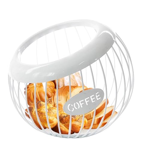 Generisch Organizador de vainas de café, cesta para vainas de café, organizador de cápsulas de café, organizador de encimera, soporte para tazas de café, gran capacidad, metal para aperitivos de