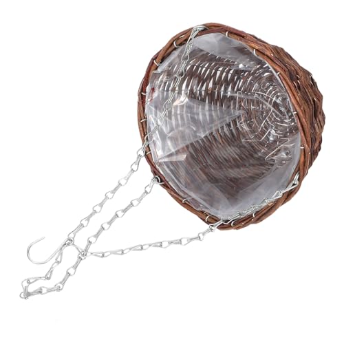 SHINEOFI Cesto Sospeso per Piante e Fiori Fioriera Appesa in Stile Rustico per Balcone e Giardino Porta Piante Decorativo e Resistente per Interni ed Esterni