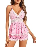 Avidlove Womens Pajama Sets Modal Lingerie Set For Valentine'S Day