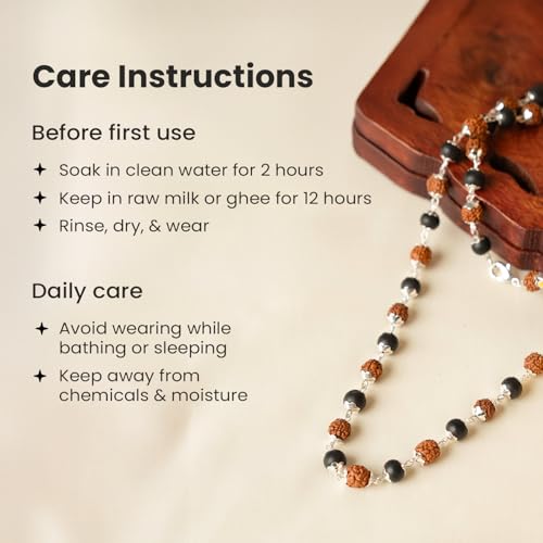 Image of Astrotalk Divya Raksha Rudraksha & Karungali Mala 54 Beads(6mm) | Spiritual Protection, Wisdom & Positivity | Rudraksha Mala Original | Karungali Mala Original | Gift for Men & Women