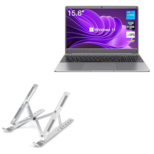 Base y soporte portátil ajustable BoxWave para laptop 15.6" miniatura 1