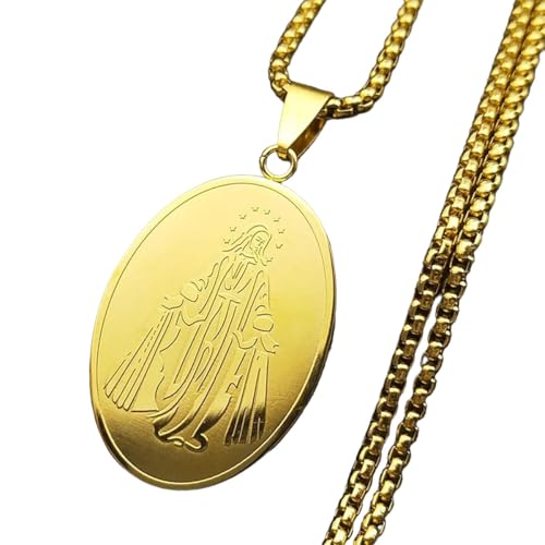 Bijoux comm&eacute;moratifs Notre-Dame de Guadalupe collier acier tendance 2025
