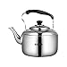 KMDSM Acier inoxydable 304, bouilloire d'alarme, théière de ménage à gaz, bouilloire, cuisinière à induction (Size : 4l)
