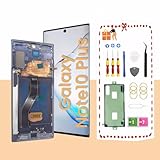 LNONLS OLED For Samsung Galaxy Note 10 Plus LCD Screen Replacement with Frame Note 10+ 5G Display Screen Touch Digitizer Assembly Toolkit N975F N975U Black