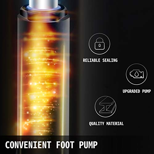 BestEquip Hydraulic Scissor 500LBS Capacity, Cart Lift Table Cart 28.5-Inch Lifting Height, Manual Scissor Lift Table w/ 4 Wheels and Foot Pump, Elevating Hydraulic Cart for Material Handling, in Grey