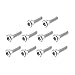M2.5x10mm 0.45mm Pitch Bolts Hex Socket Cap Head Screws 100pcs
