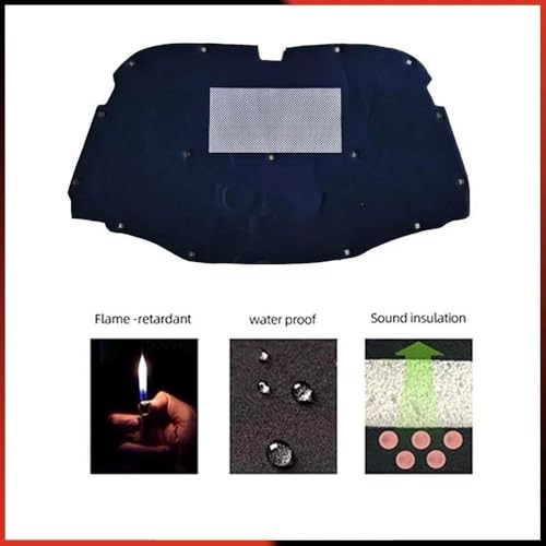 Coton isolant thermique Touareg MK1 2003-2010 capot moteur