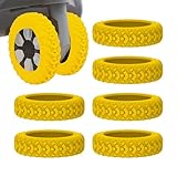  TARAKO Housse silencieuse pour Roues de Bagages, Housse de Roues pour Bagages,Couvre-Roues de Bagages en Silicone coloré  Couvre-Roues de Bagages résistant aux Chocs pour Lits d\', valises et chaises