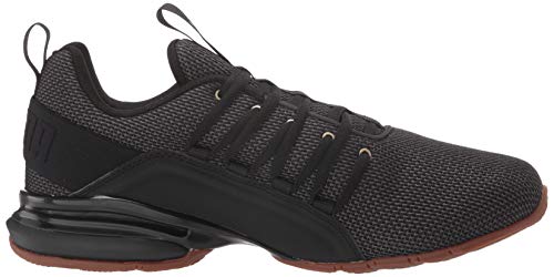 Image of PUMA Men's Axelion Ultra All-Sport Athletic Shoe, Black Metallic Gold, 11 AU