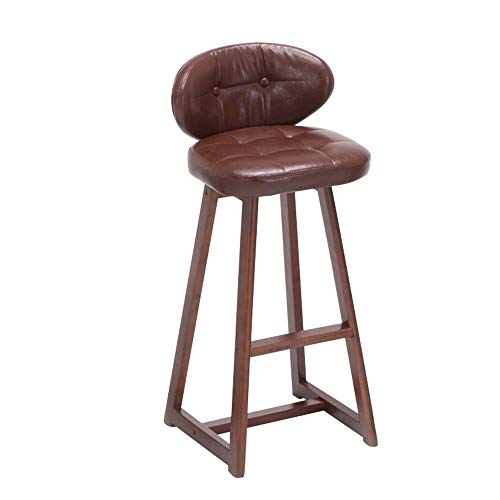 AT Taburetes de la Barra,Taburete de Madera de Estilo Europeo,Sillas de Inicio de Ocio,78Cm de Alto Durable / B6 / 40×42×98cm