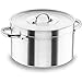 LACOR 20025 Fleischtopf mit Deckel 24 cm, Silber