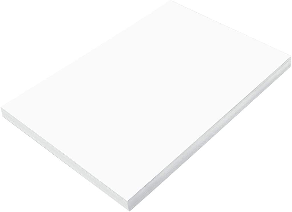 Prang (Formerly SunWorks) Construction Paper, Bright White, 12" x 18", 100 Sheets Bright White 100 Sheets